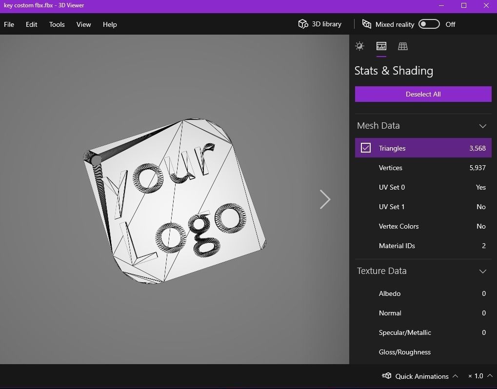 Custom keychain 3D print model_12