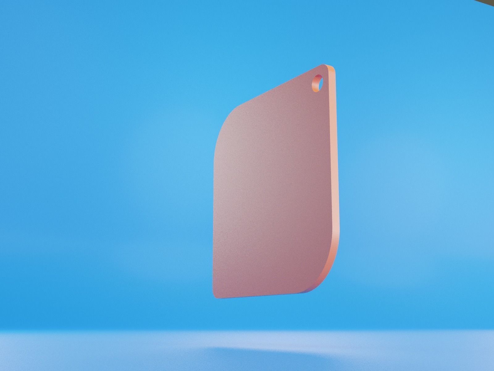 Custom keychain 3D print model_2