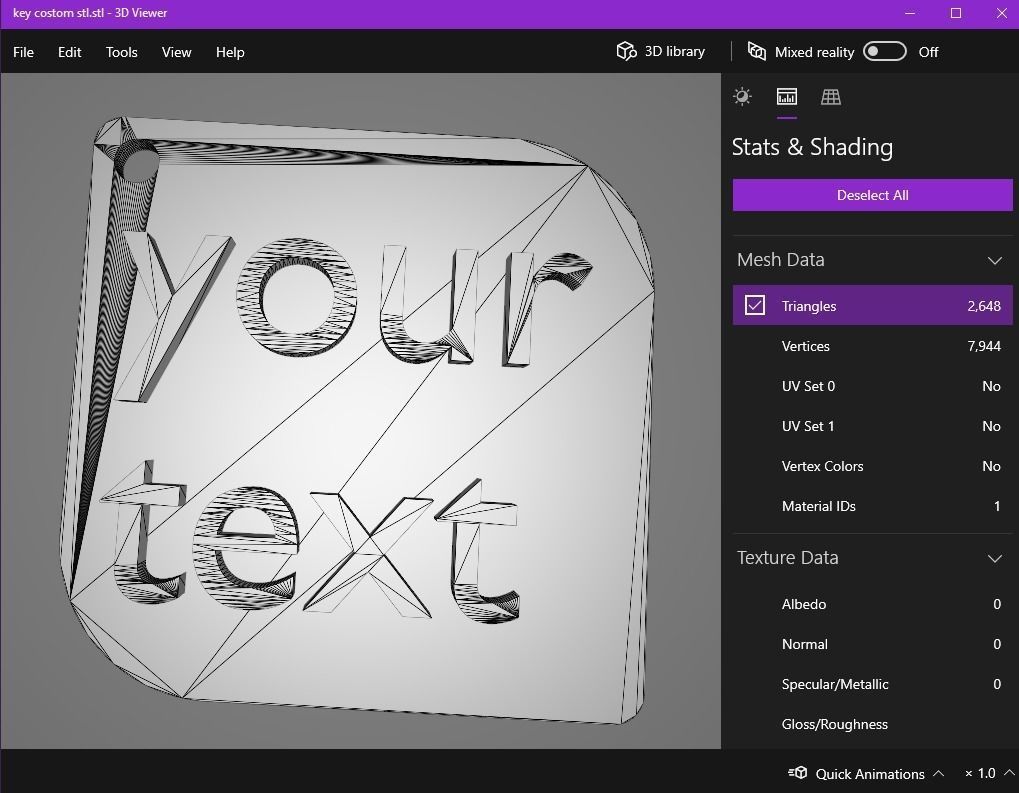 Custom keychain 3D print model_14