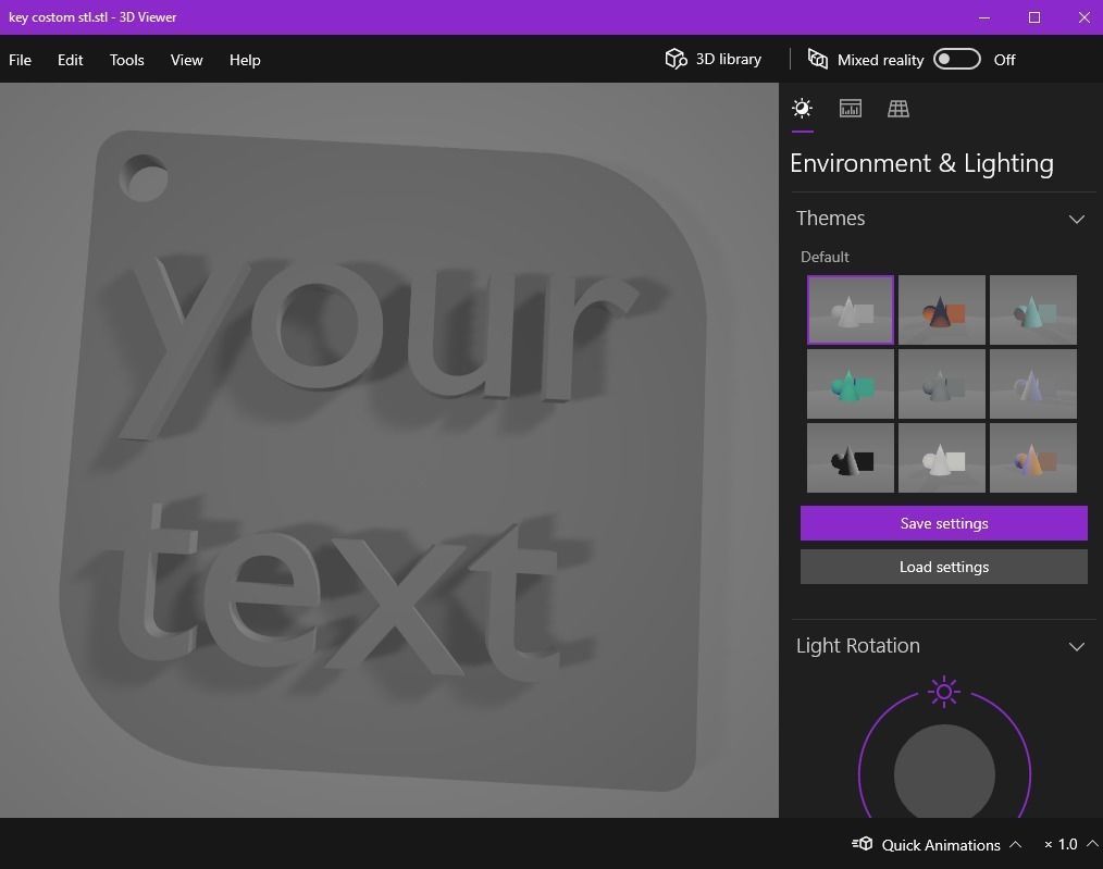 Custom keychain 3D print model_13