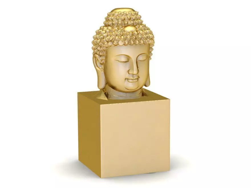 Buddha Head 3D Model for Jewelry and Decoration 1270 3D print model_0