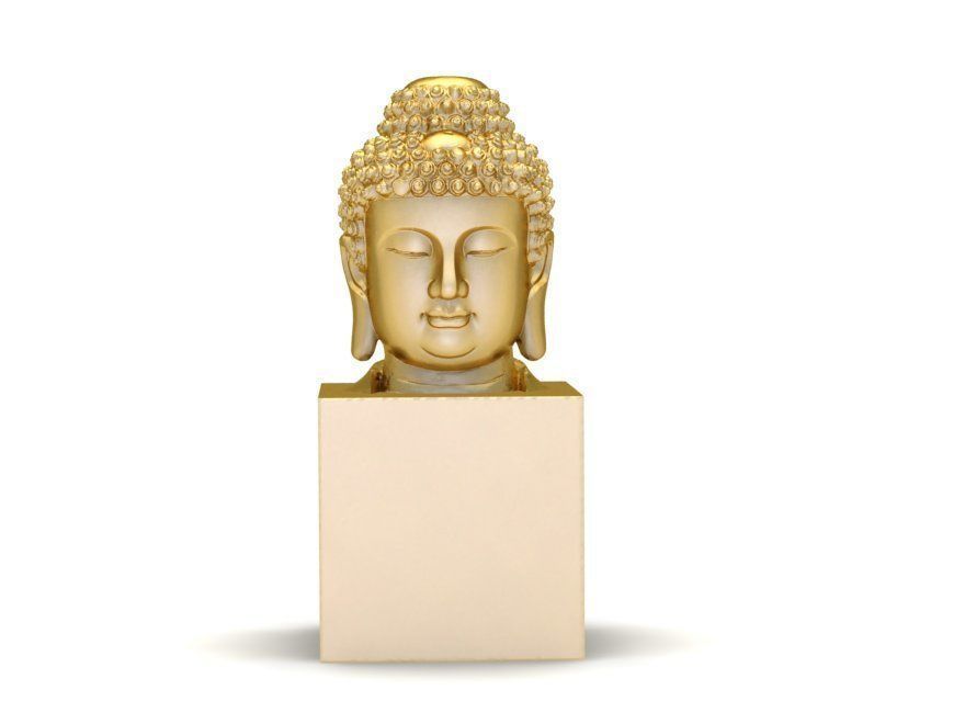 Buddha Head 3D Model for Jewelry and Decoration 1270 3D print model_1