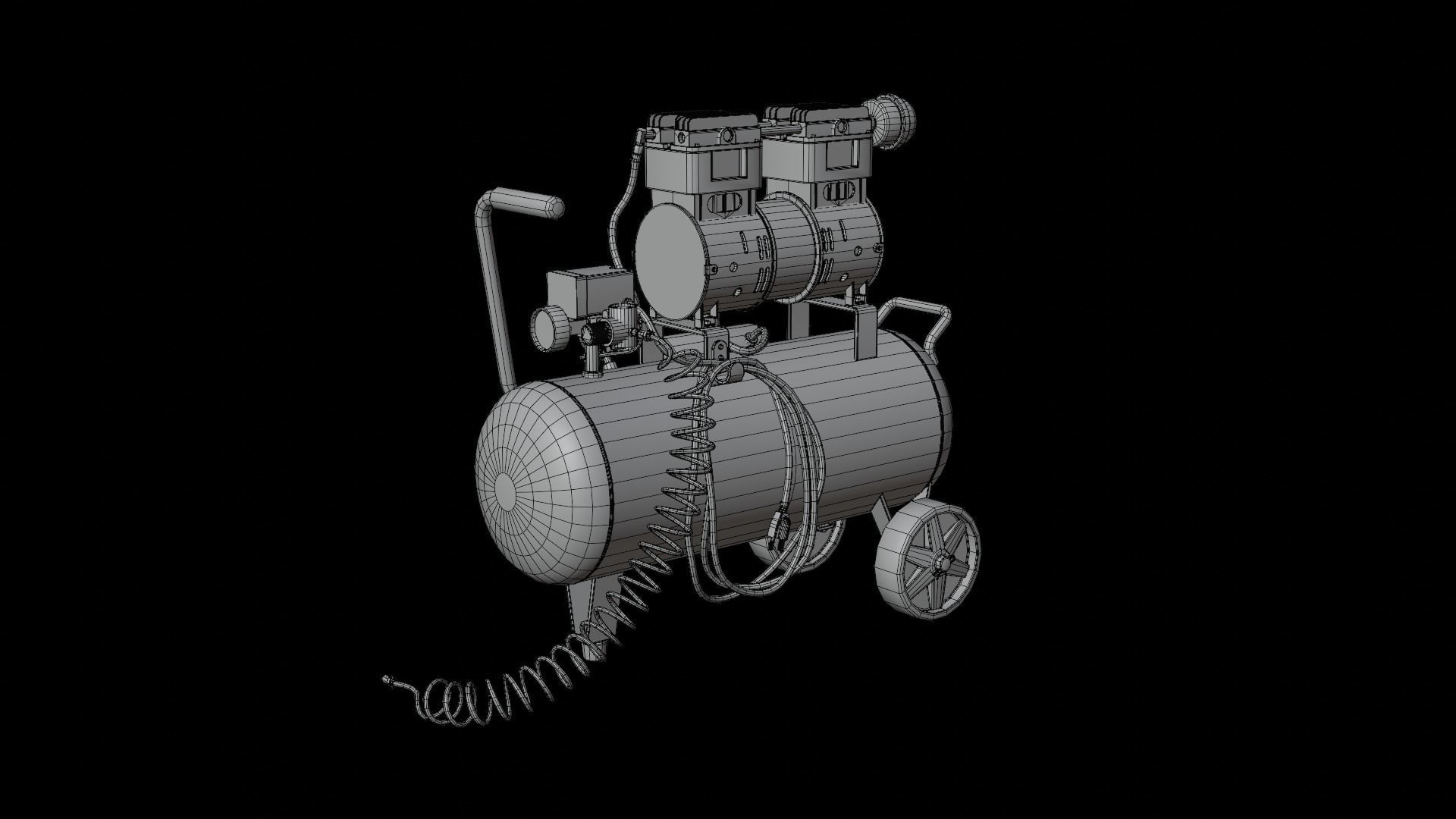 Air Compressor  3D model_12