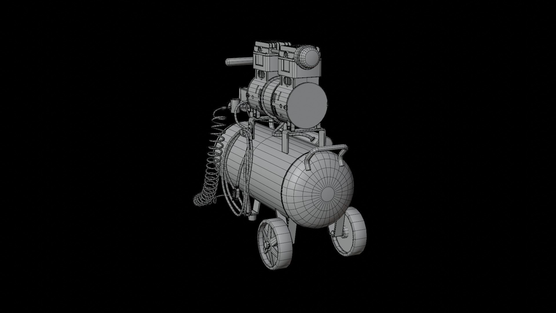 Air Compressor  3D model_10