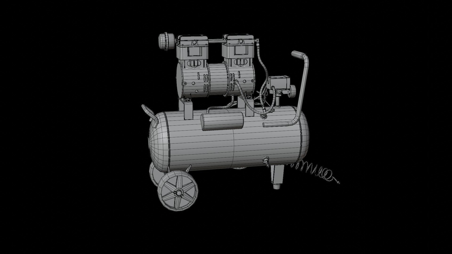 Air Compressor  3D model_11