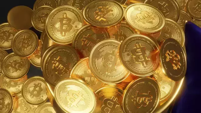 Game ready Bitcoin Gold Crypto coins pillow golden pot