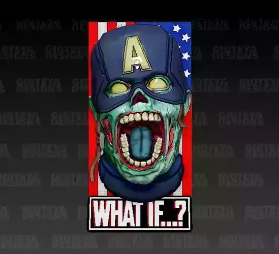 WHAT IF Captain America Zombie Magnet