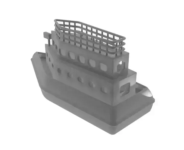 Cruise Ship Low-poly 3D model