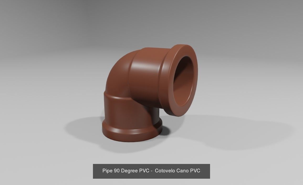 Pipe PVC Connection Pack 3D Model Collection_1