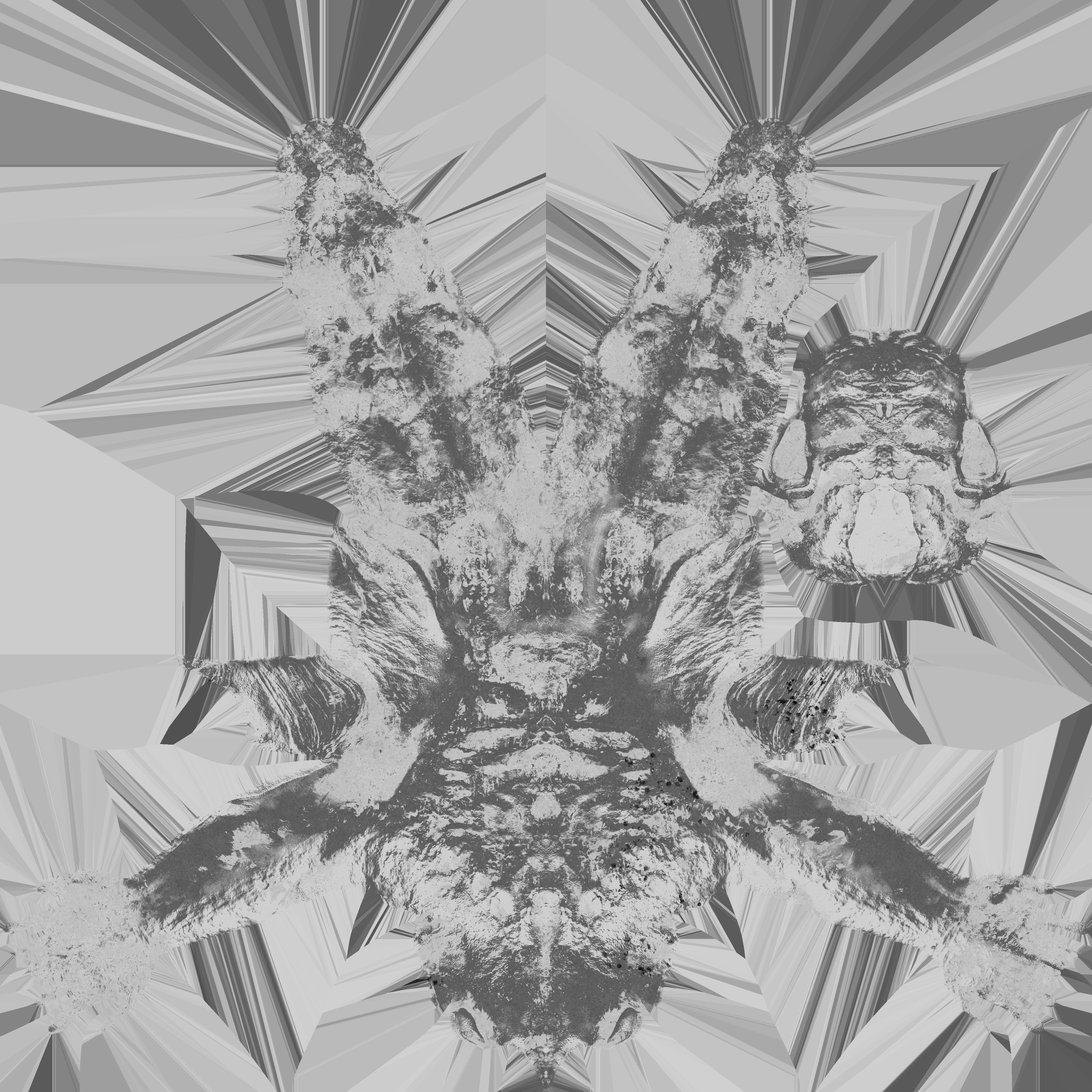 LowPoly Zombie Alien  Low-poly 3D model_10