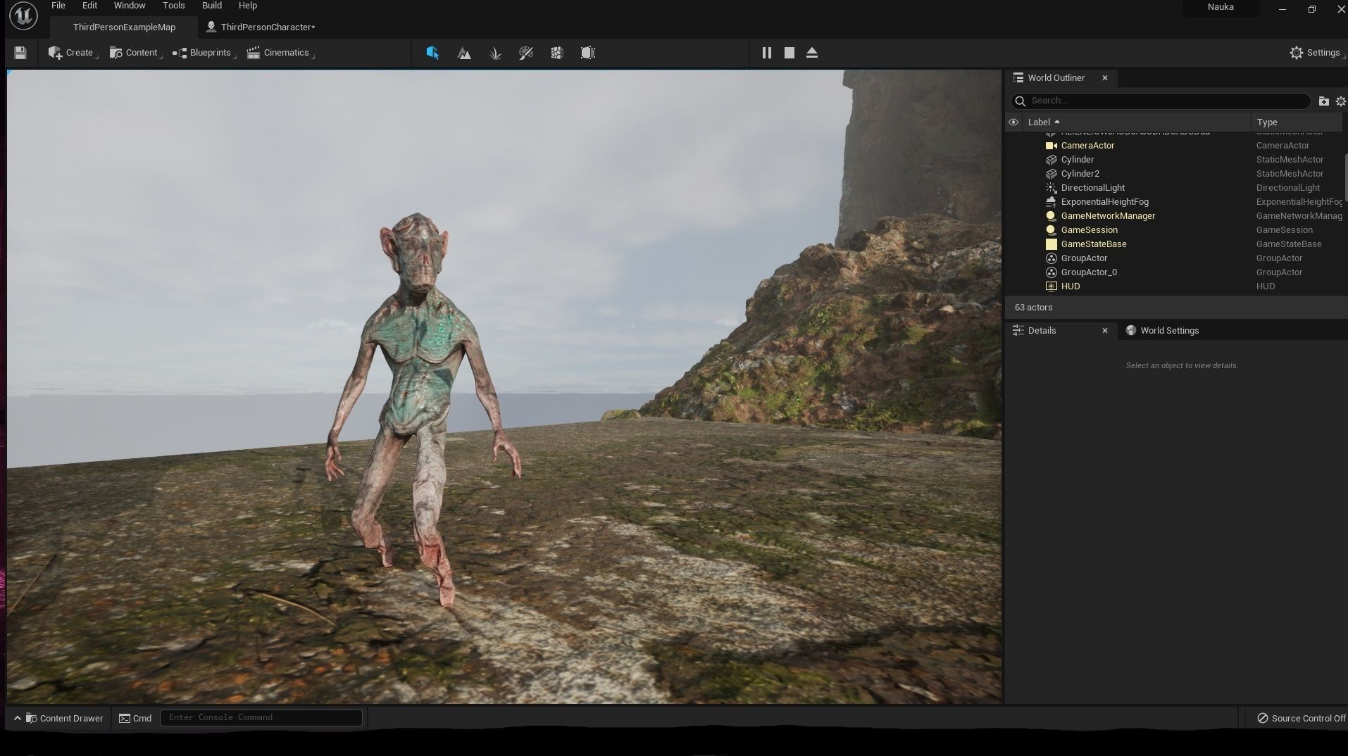 LowPoly Zombie Alien  Low-poly 3D model_7