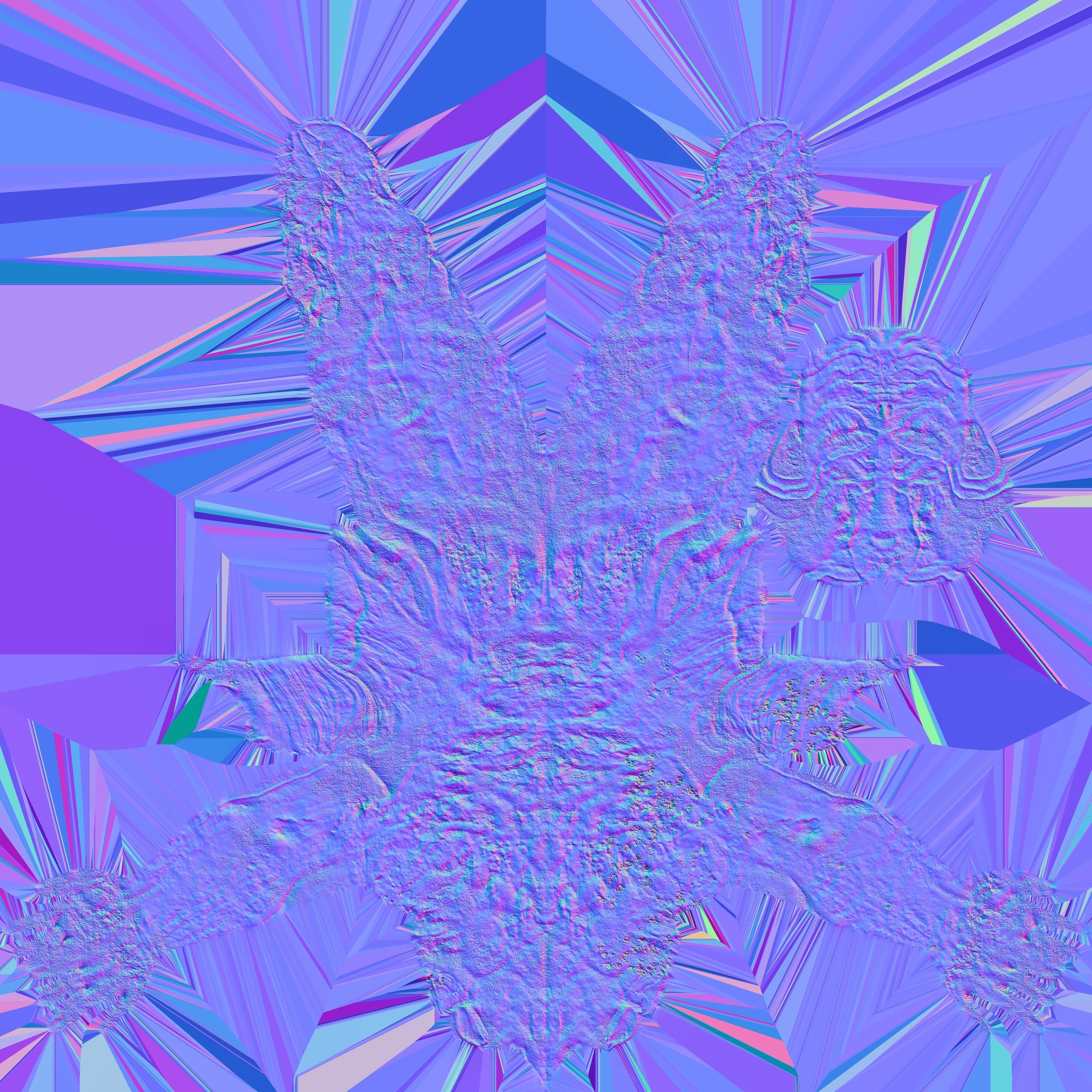 LowPoly Zombie Alien  Low-poly 3D model_11