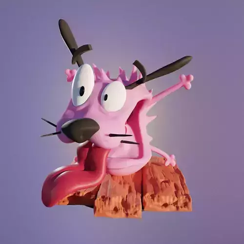Courage - The Cowardly Dog 3D print model