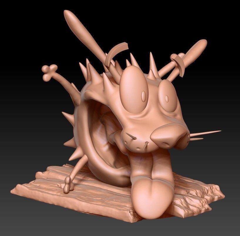 Courage - The Cowardly Dog 3D print model_2
