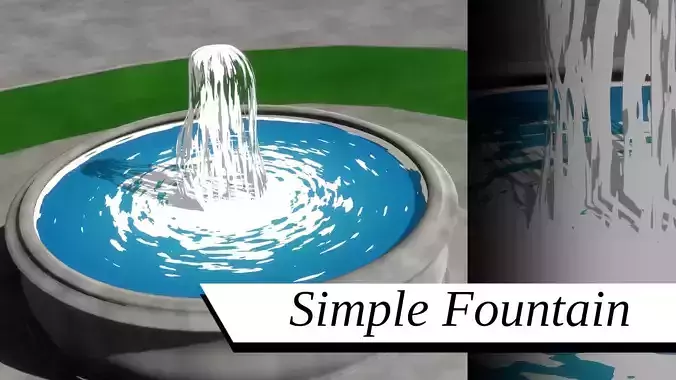 Simple Fountain 3D model