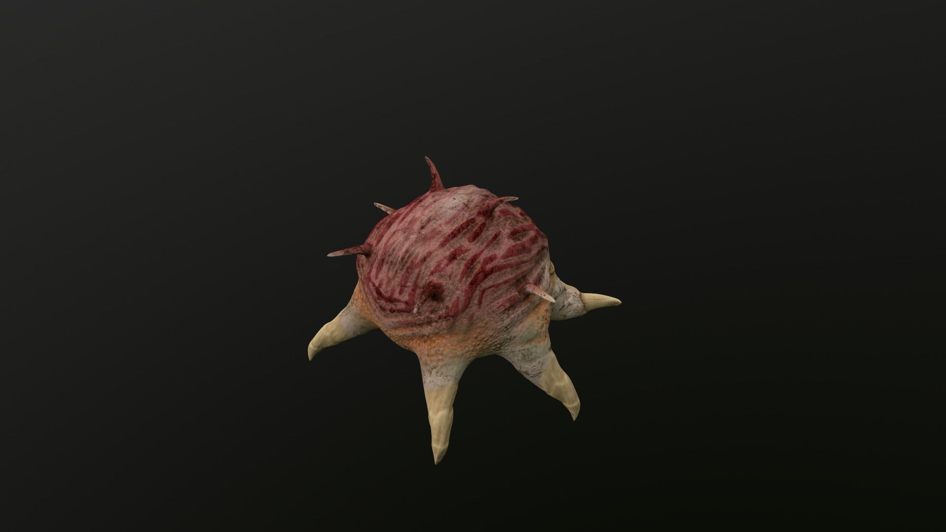 worms bug dust insect  Low-poly 3D model_1