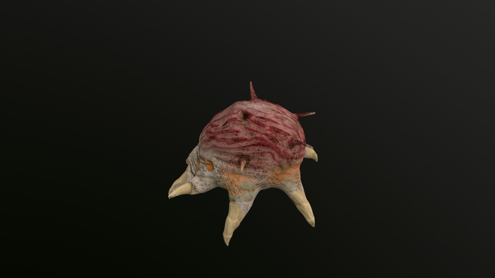 worms bug dust insect  Low-poly 3D model_2