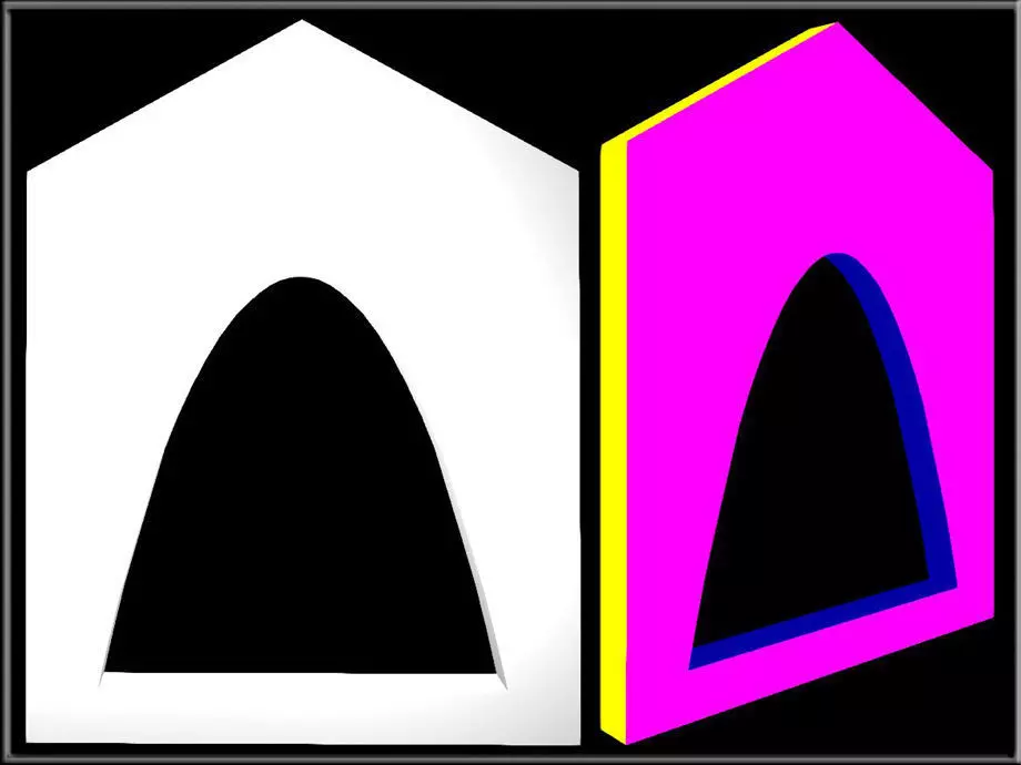 Arch Parabolic 05 Low-poly 3D model