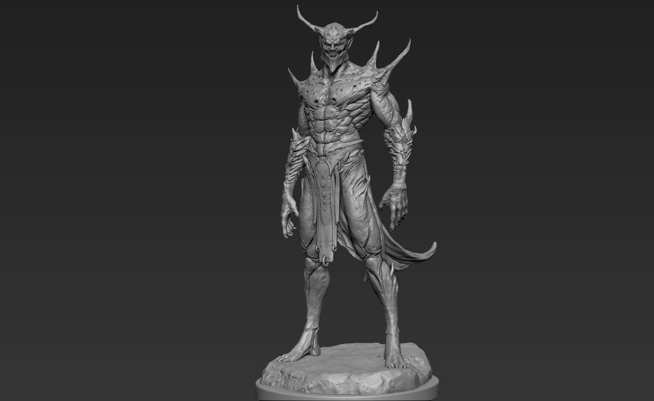 Barbatos rock 3D model_2