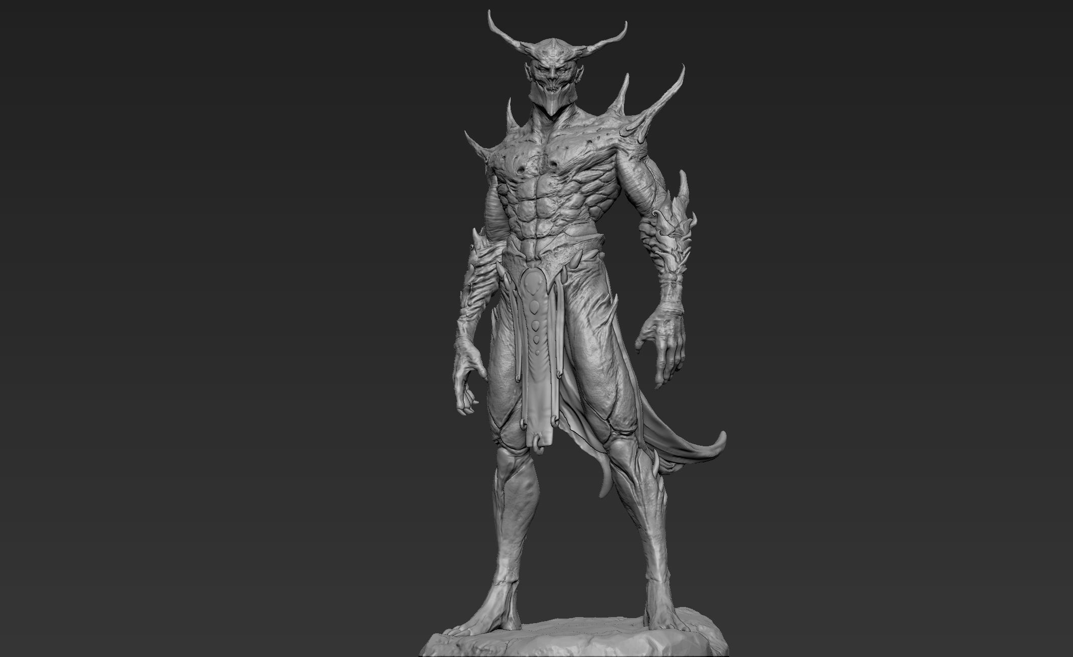 Barbatos rock 3D model_4