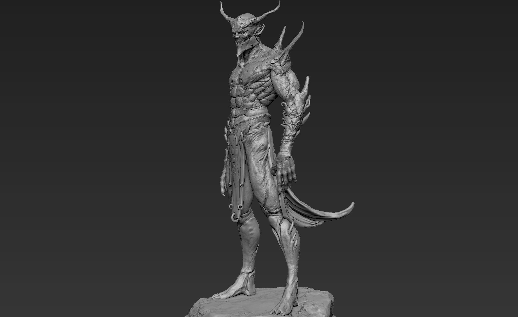 Barbatos rock 3D model_6