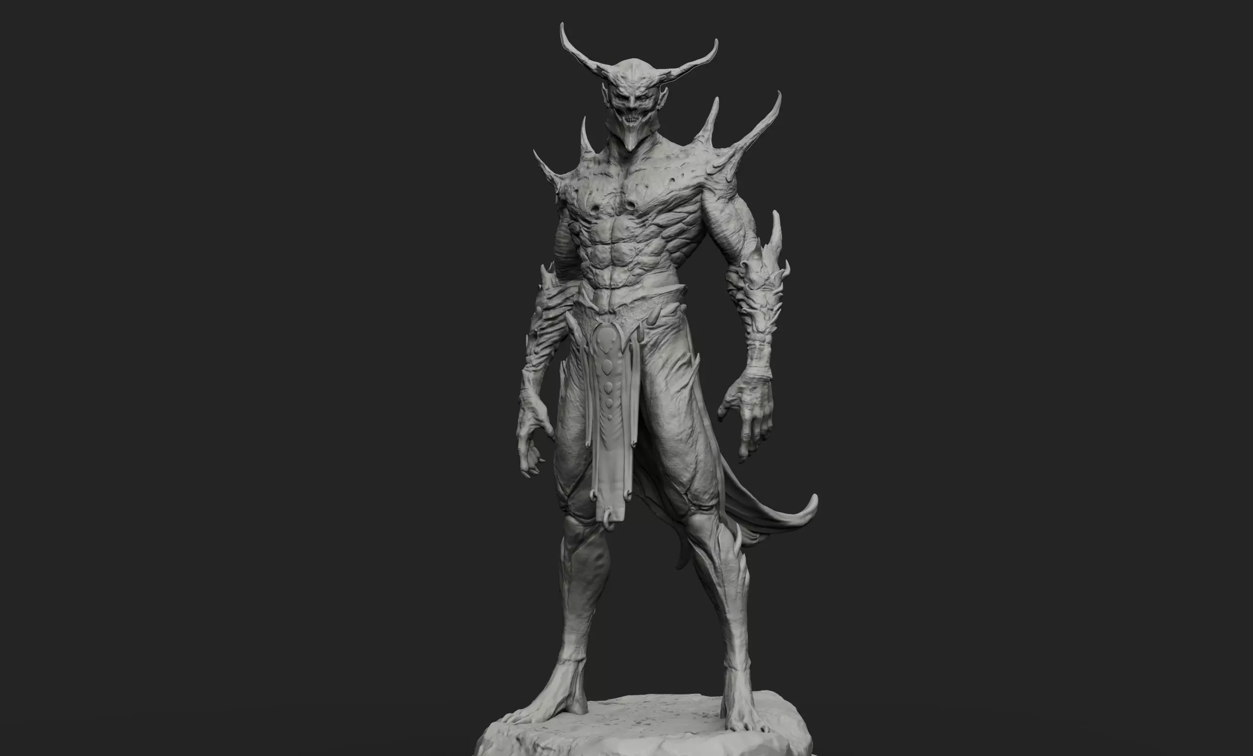 Barbatos rock 3D model_0