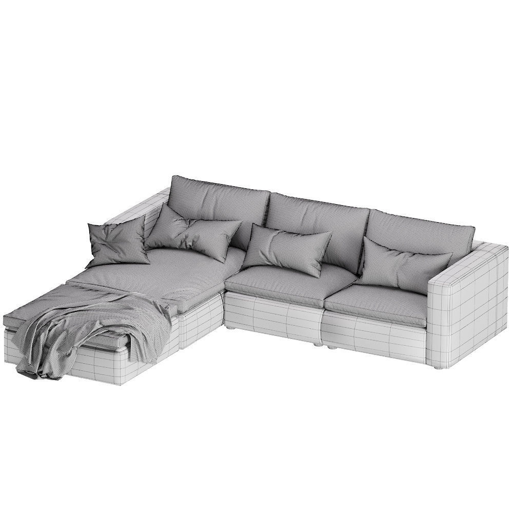 Coco Republic Realm Modular Sofa 3D model_6