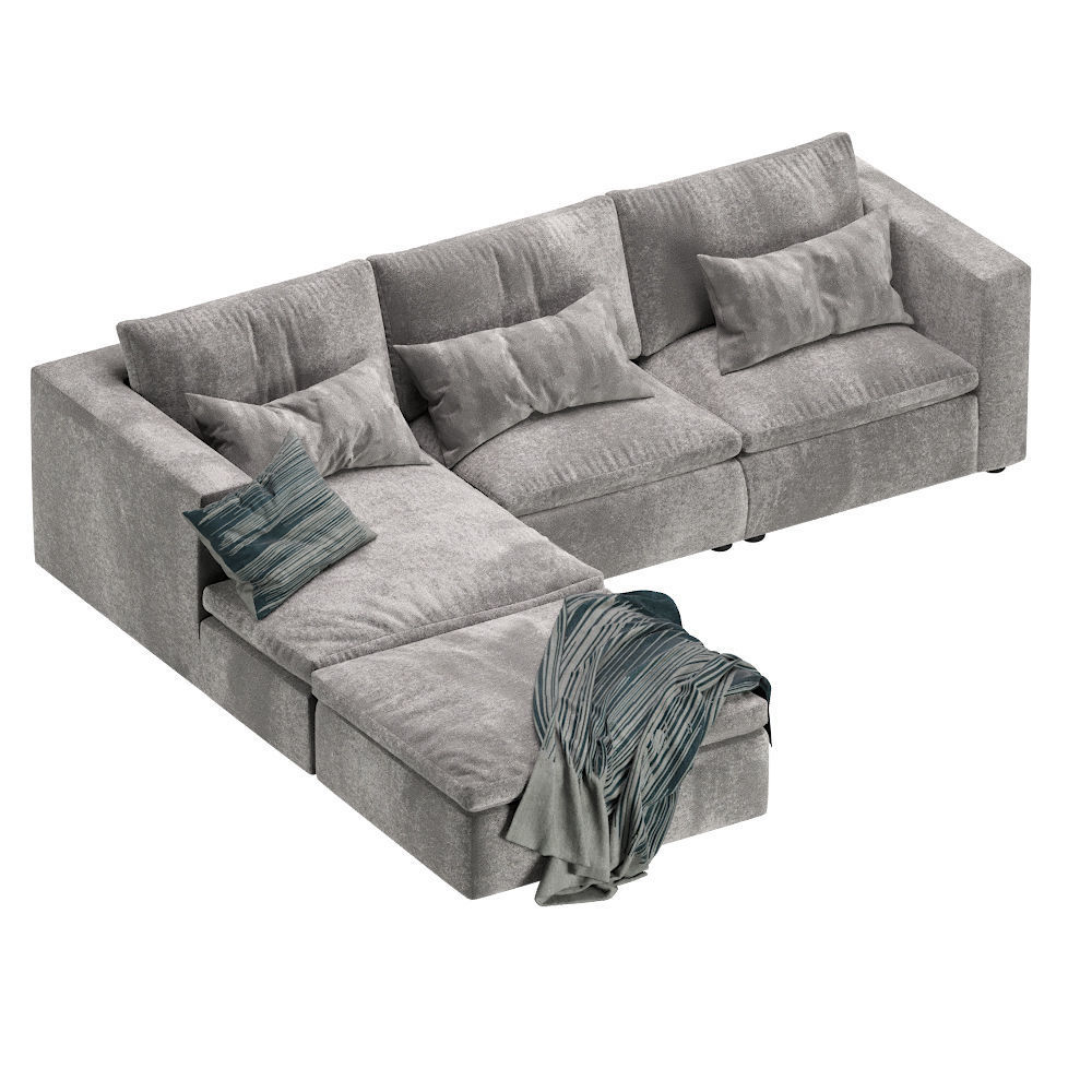 Coco Republic Realm Modular Sofa 3D model_2