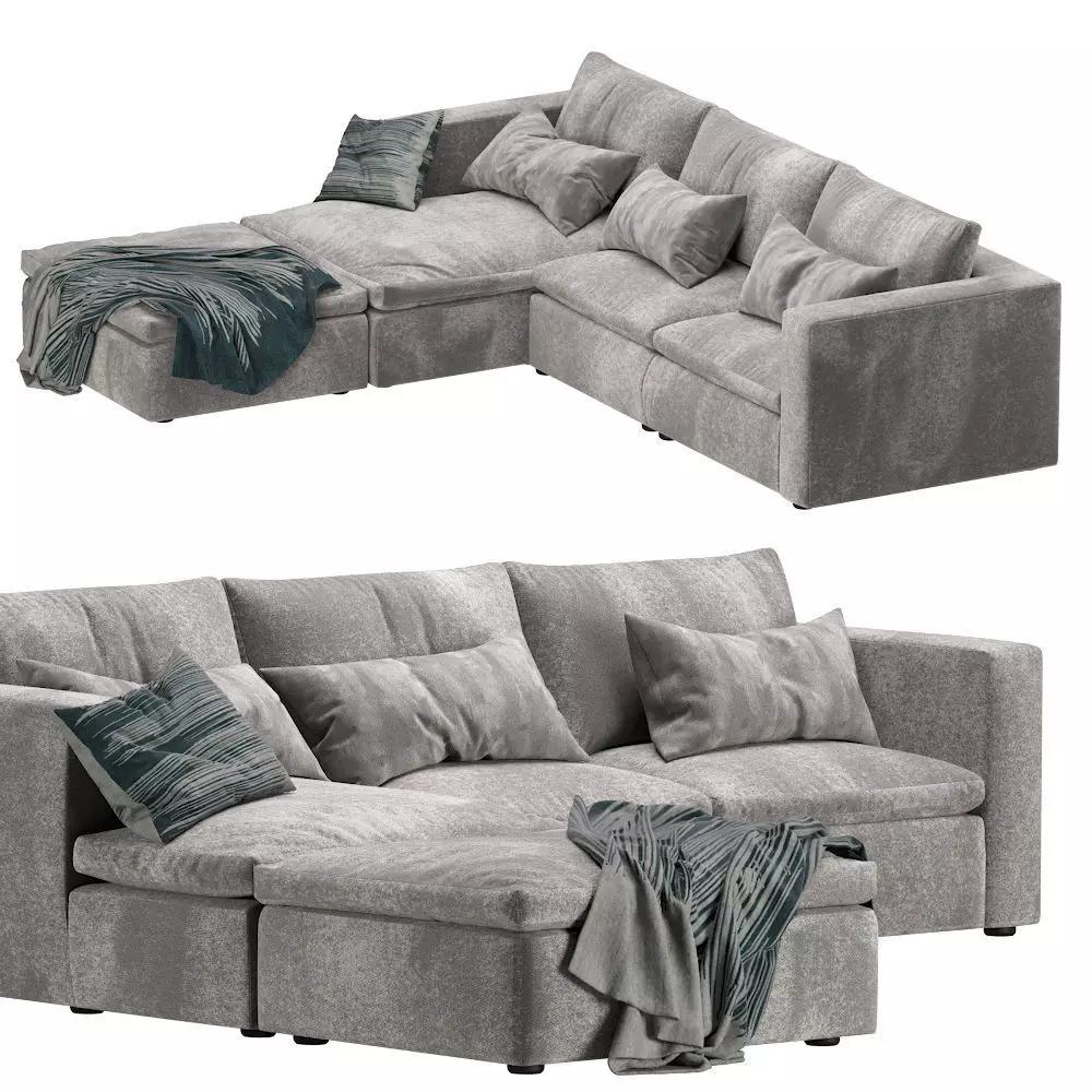 Coco Republic Realm Modular Sofa 3D model_0