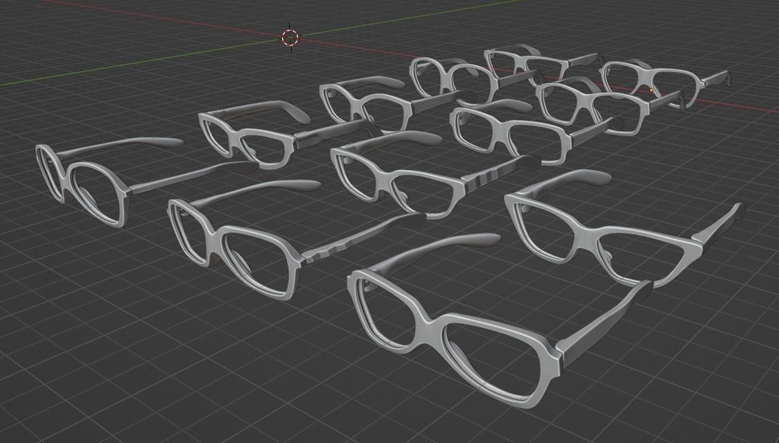 3D printed glass frames V1 3D print model_1