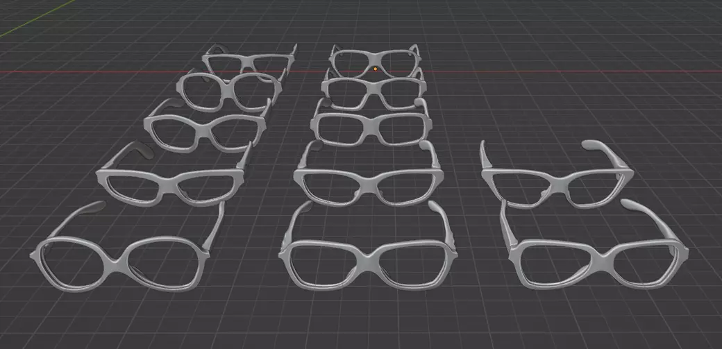 3D printed glass frames V1 3D print model_0