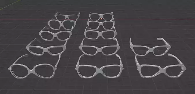 3D printed glass frames V1