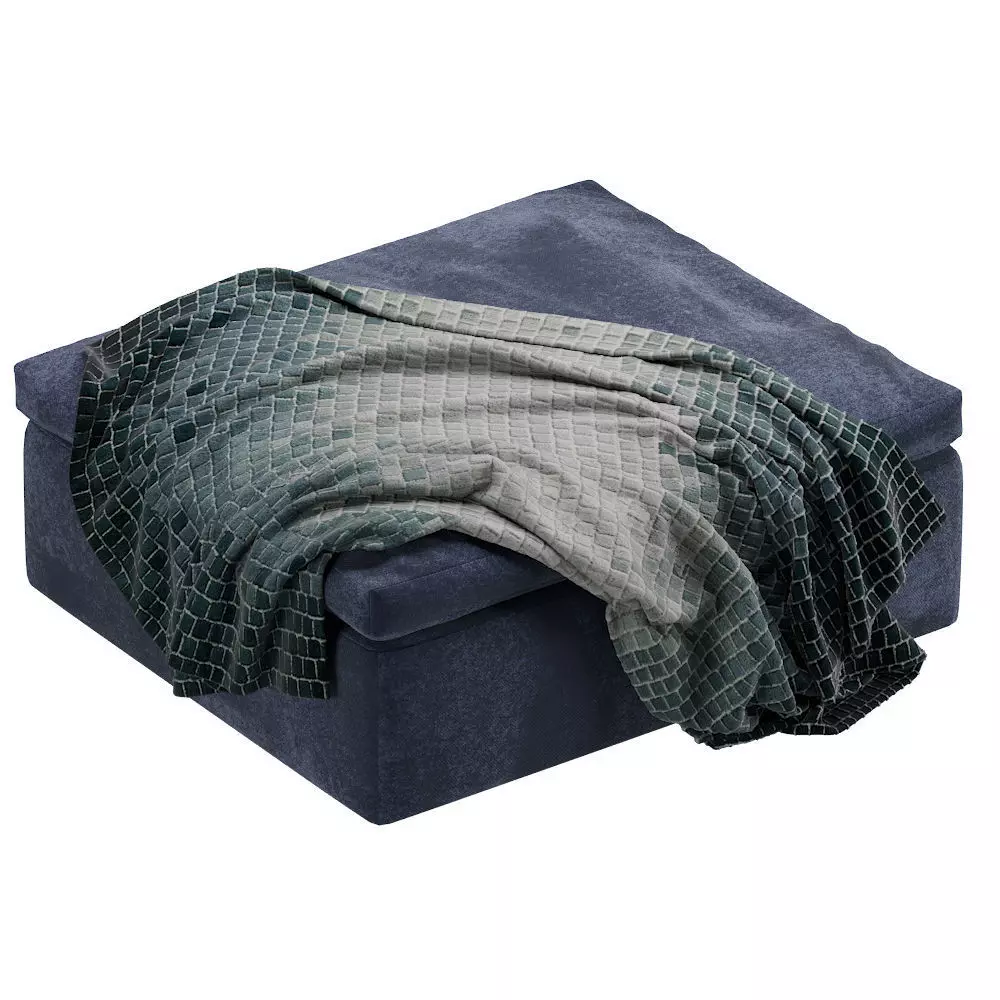 Coco Republic Realm Ottoman 3D model_0