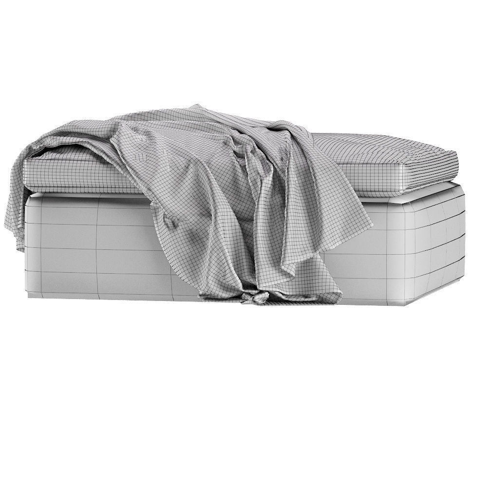 Coco Republic Realm Ottoman 3D model_4