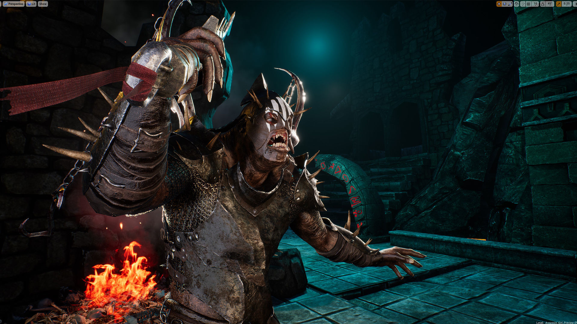 Heavy Orc Low-poly 3D model_11