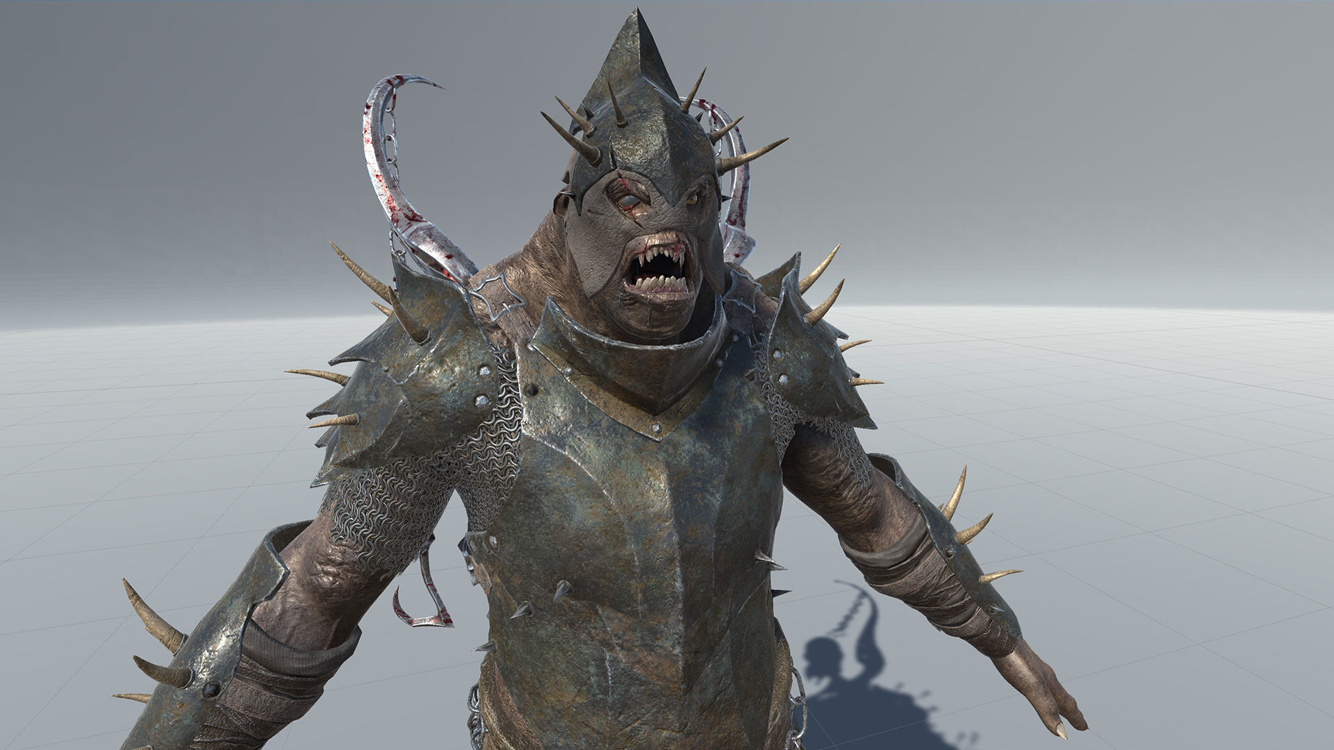 Heavy Orc Low-poly 3D model_25