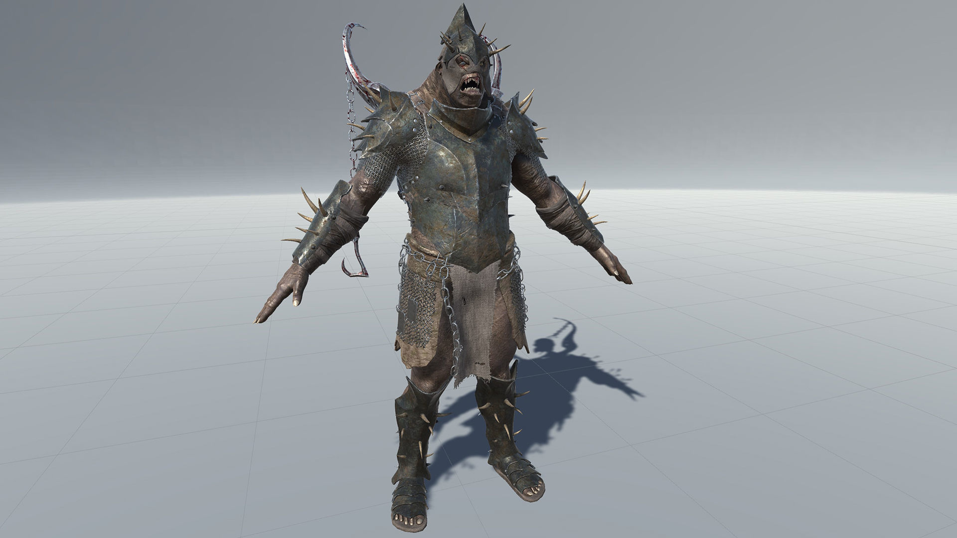 Heavy Orc Low-poly 3D model_24