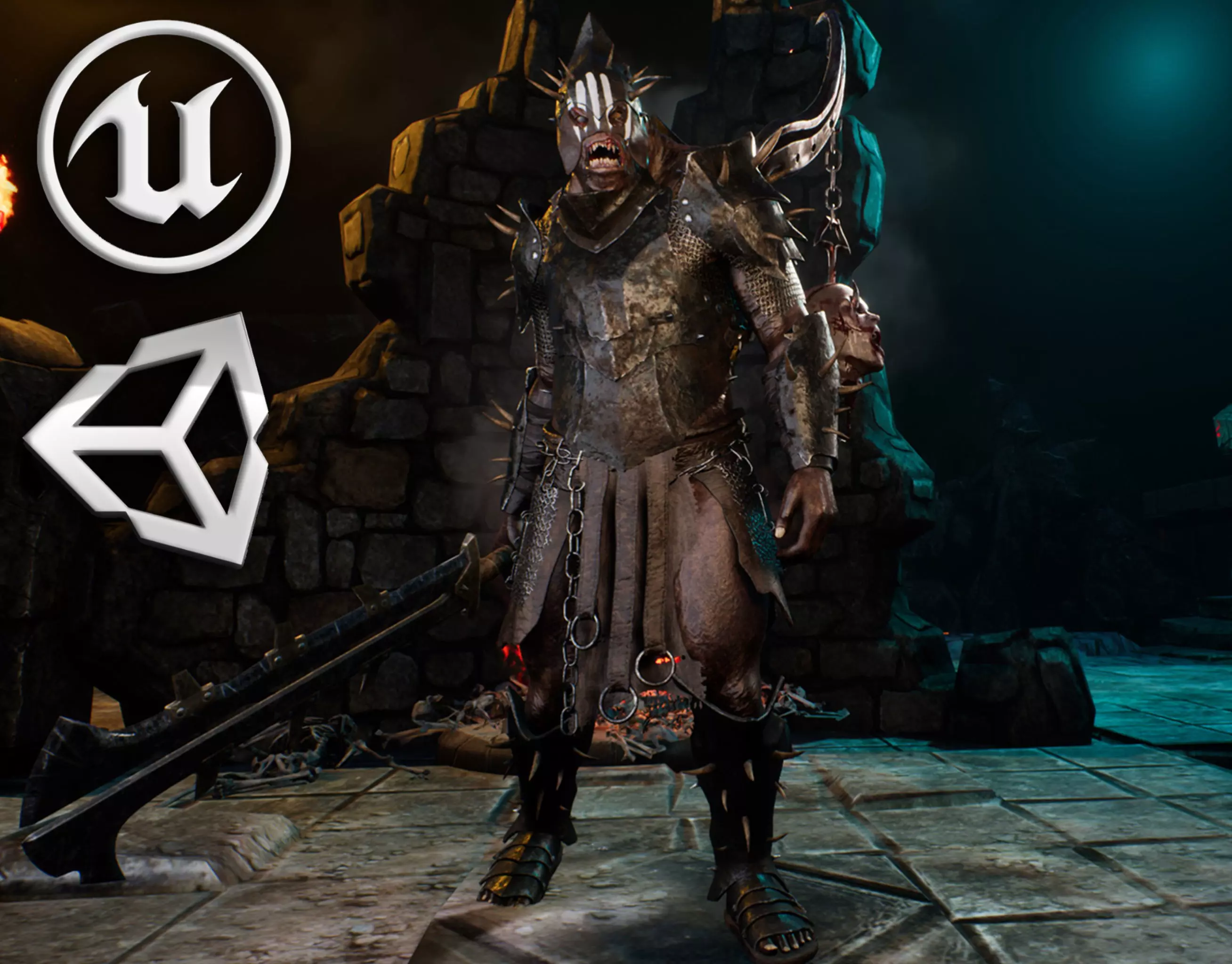 Heavy Orc Low-poly 3D model_0