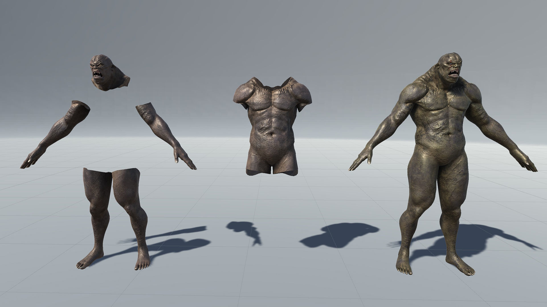 Heavy Orc Low-poly 3D model_30