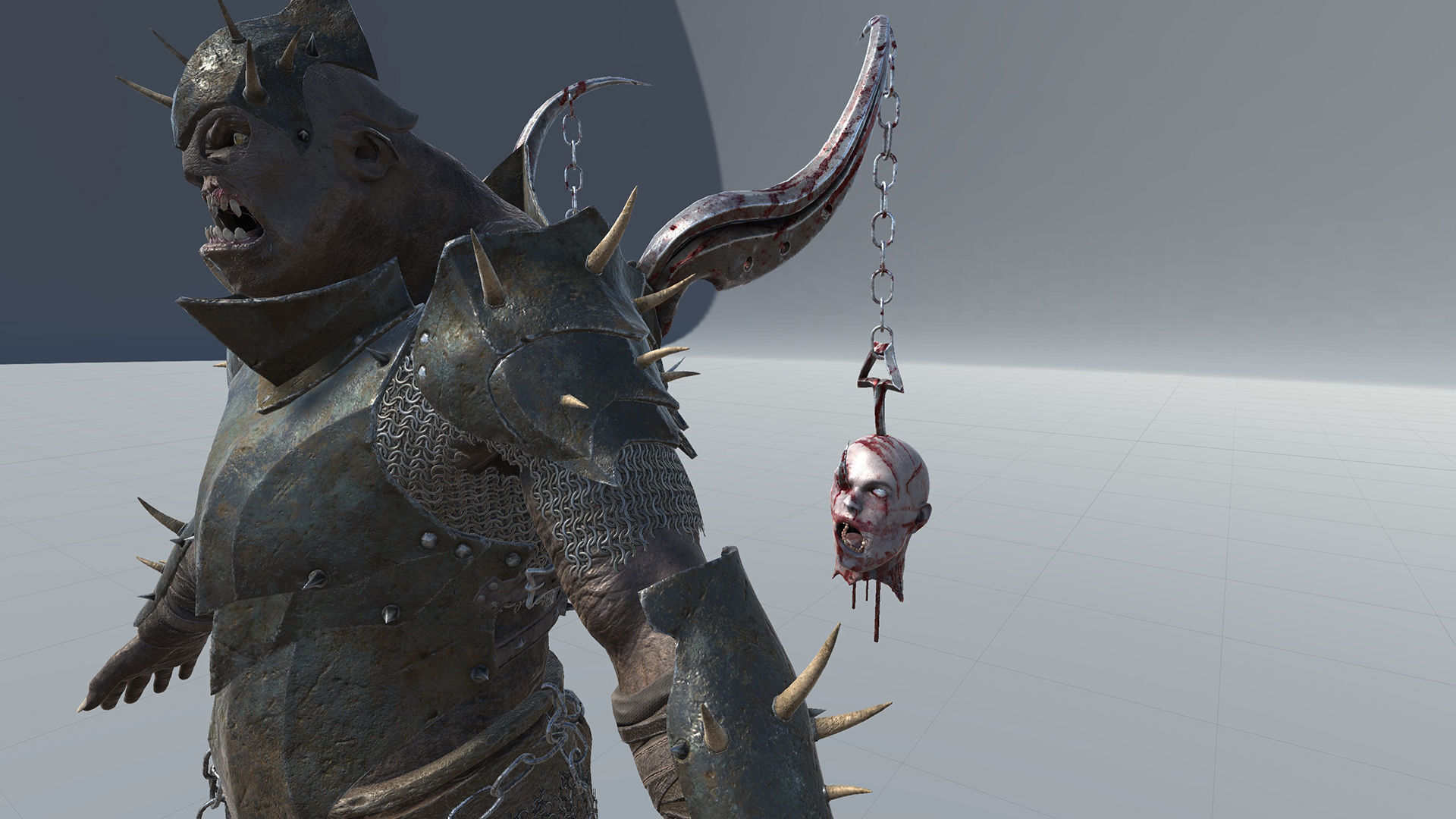 Heavy Orc Low-poly 3D model_26