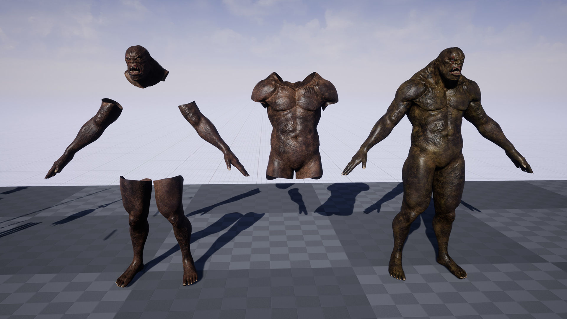 Heavy Orc Low-poly 3D model_22