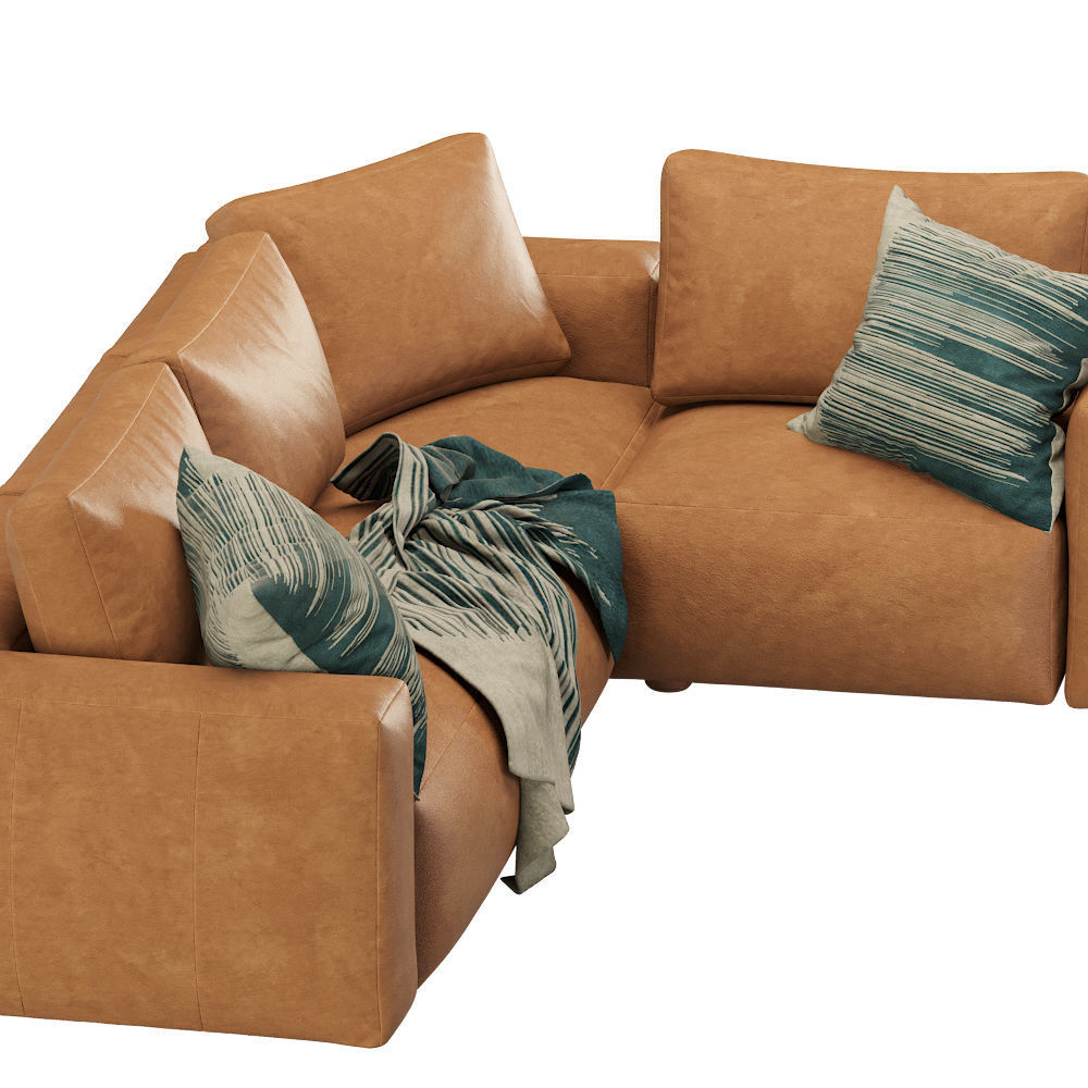 Coco Republic The Soren Modular Sofa 3D model_3