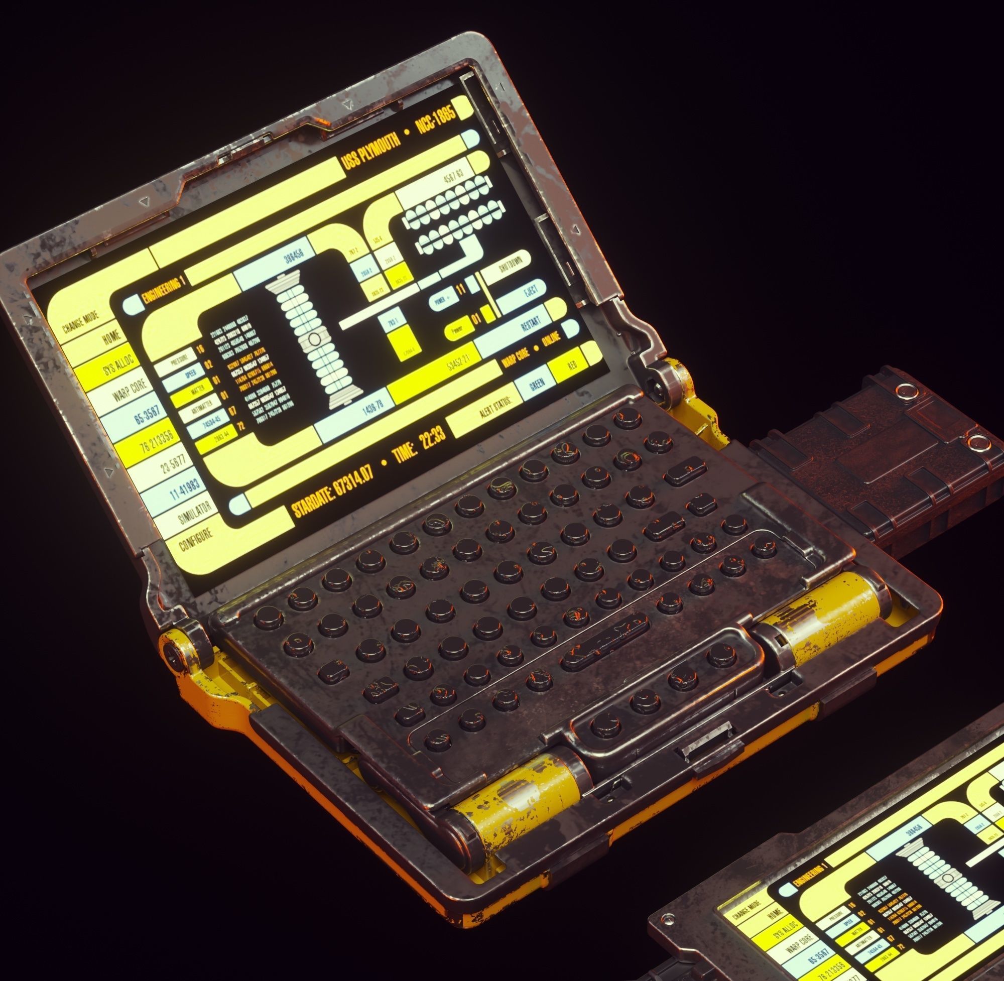 Cyberpunk Hacking device concept 3D model | CGTrader