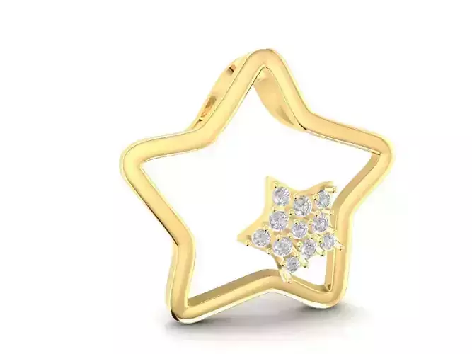 Elegant Star Pendant for Women  1292