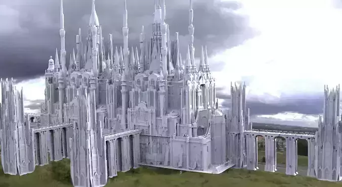 Fantasy City Grand and opulent advanced society 