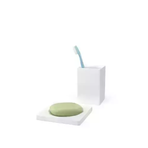 Soap Box And A Toothbrush Cup