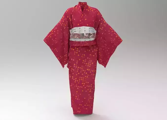 Red Yukata Dress