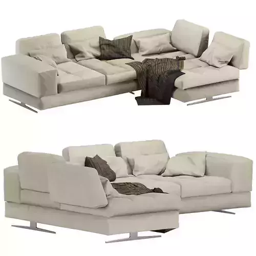 Modular sofa Blues MaxDivani 3D model Modular sofa Blues MaxDivani 3D model
