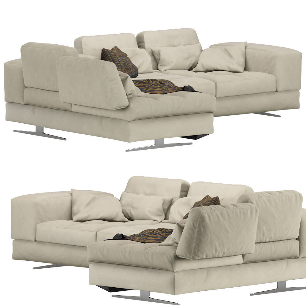 Modular sofa Blues MaxDivani 3D model_3