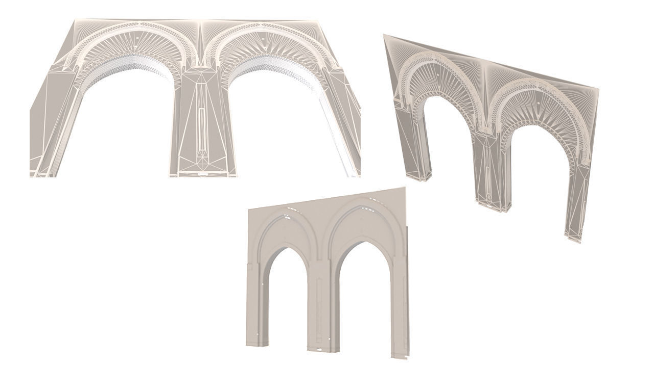 Islamic architectural decorations 3D model_4